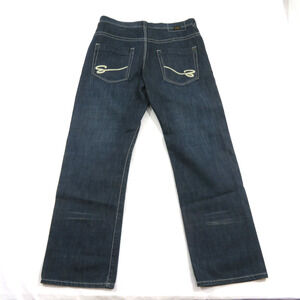Shady LTD Jeans Men’s Y2K Baggy Dark Wash Sz 36x34 Embroidered Pocket Eminem